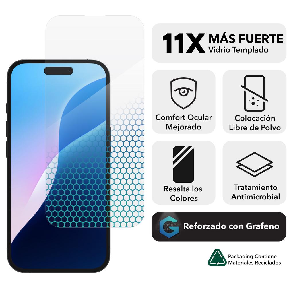 Foto 6 pulgar | Mica Transparente Para Iphone 16 Zagg