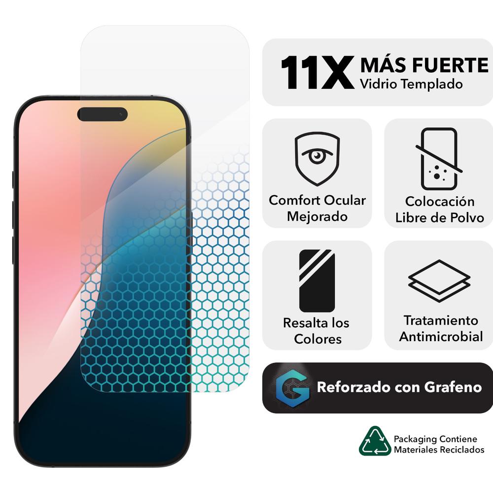 Foto 7 | Mica Para Iphone 16 Pro Transparente Zagg