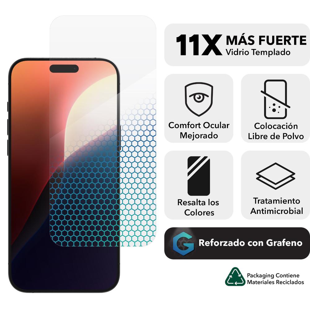 Foto 8 | Mica Para Iphone 16 Pro Max Transparente Zagg