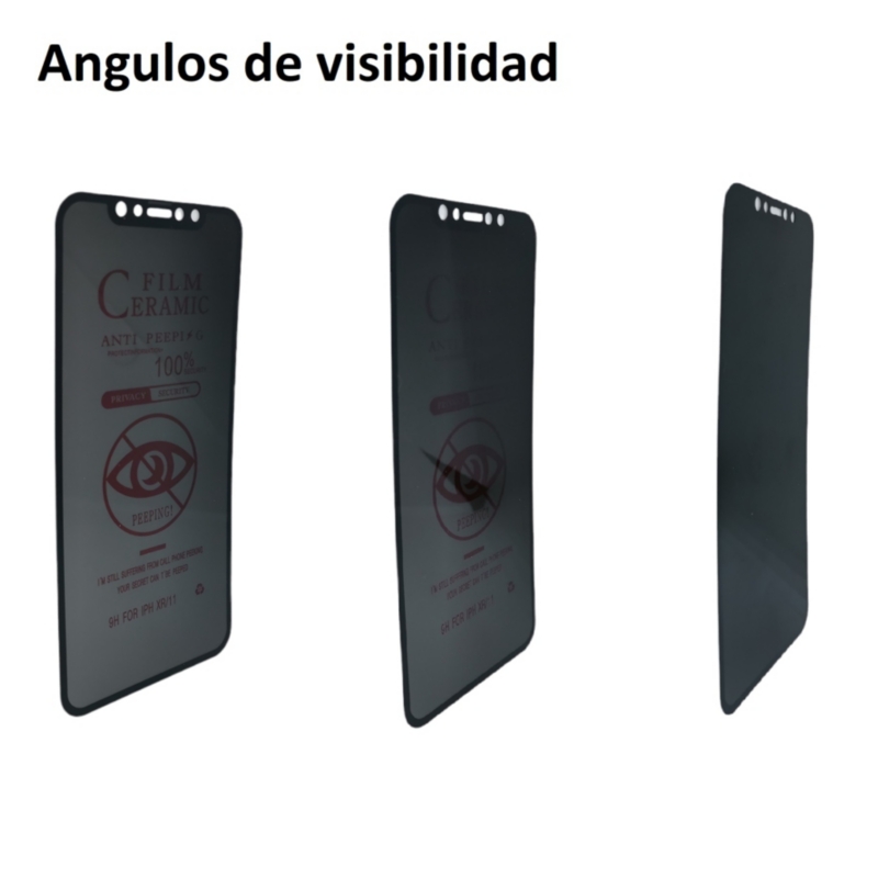Foto 3 pulgar | Protector De Pantalla De Cerámica Antiespía Para Iphone 12 Pro - Venta Internacional.
