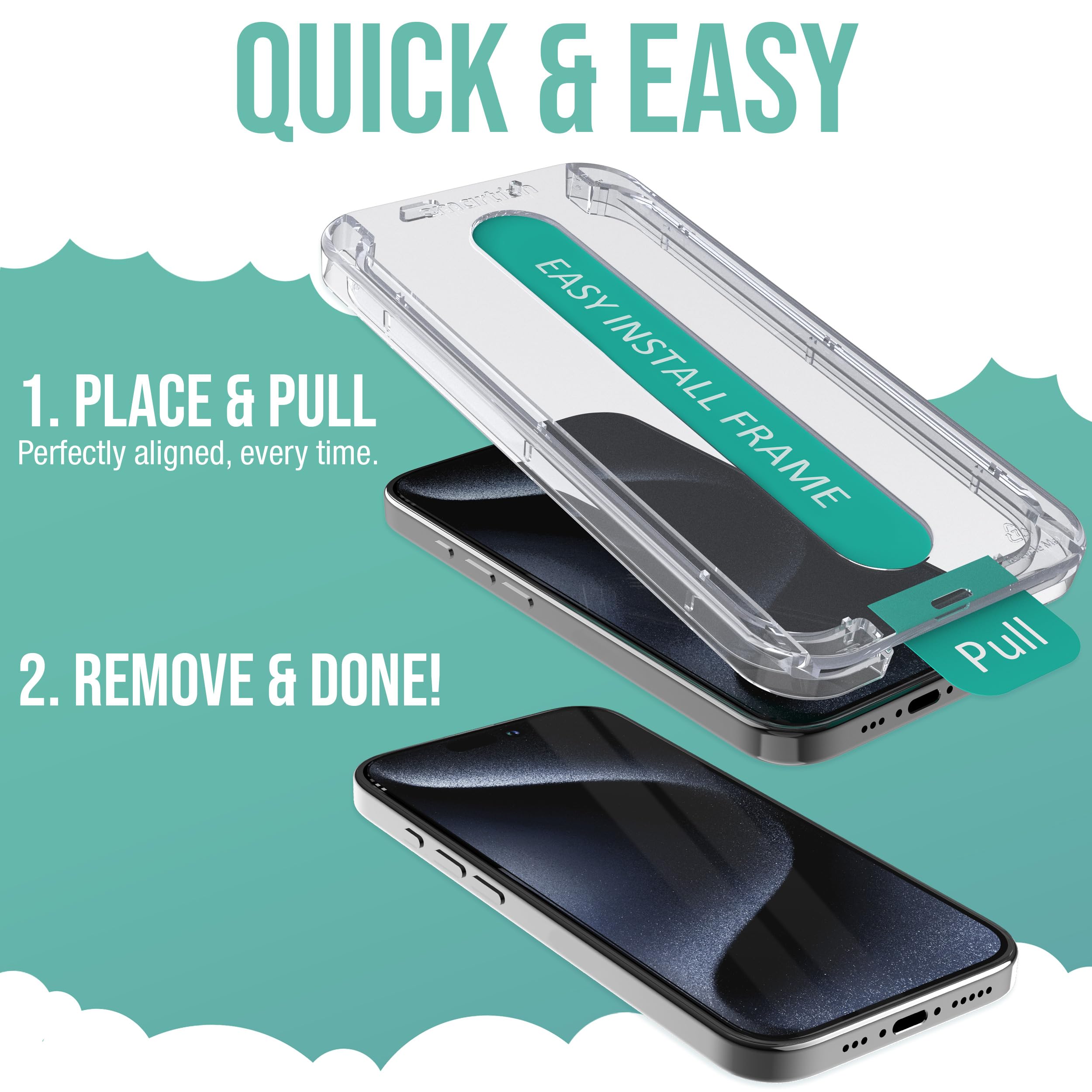 Foto 3 pulgar | Protector De Pantalla Y Fundas Para Lentes De Cámara Para Iphone 16 Pro, Paquete De 2 - Venta Internacional.