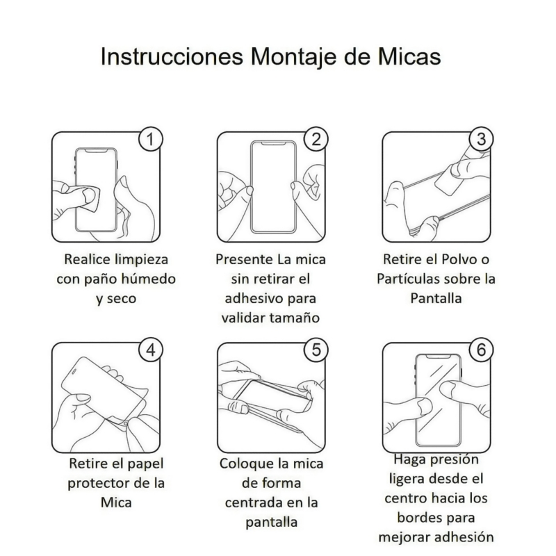 Foto 5 pulgar | Protector De Pantalla Mica Glass Para Iphone 13 Pro Max X3 Pack - Venta Internacional.
