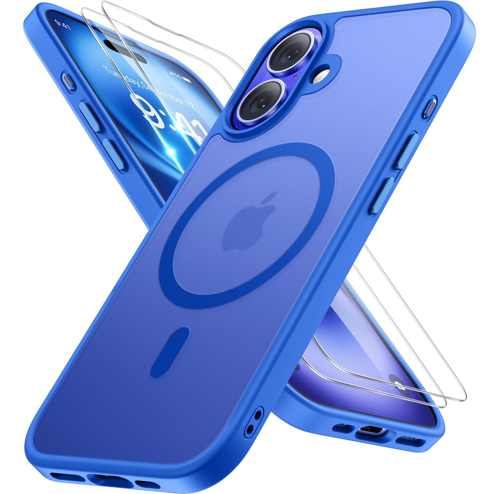 Foto 2 pulgar | Funda Miracase Magnetic Series Para Iphone 16 De 6.1 Pulgadas, Color Azul - Venta Internacional.