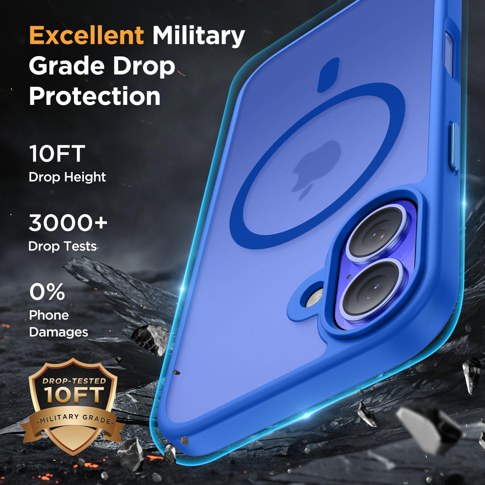Foto 6 pulgar | Funda Miracase Magnetic Series Para Iphone 16 De 6.1 Pulgadas, Color Azul - Venta Internacional.