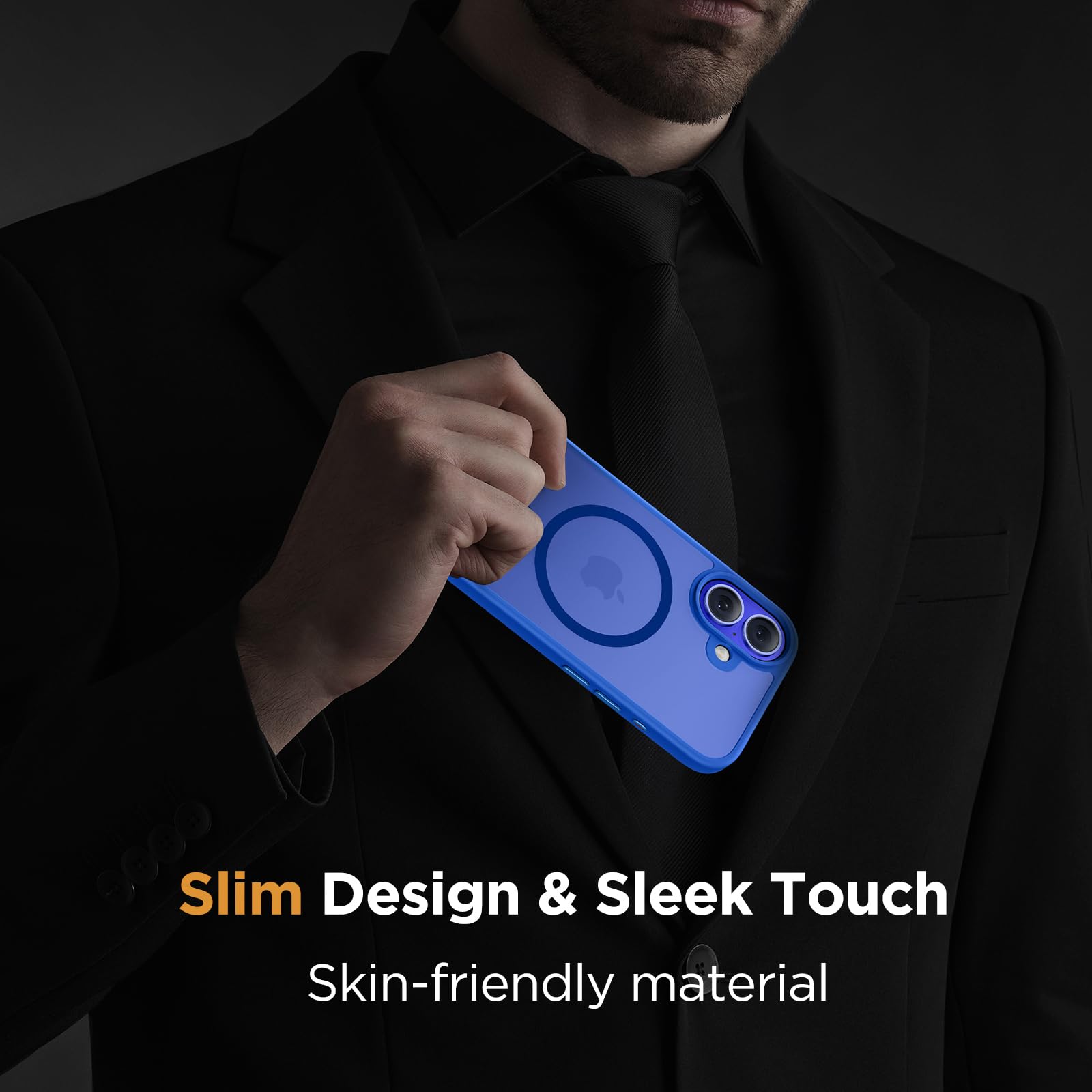 Foto 8 pulgar | Funda Miracase Magnetic Series Para Iphone 16 De 6.1 Pulgadas, Color Azul - Venta Internacional.