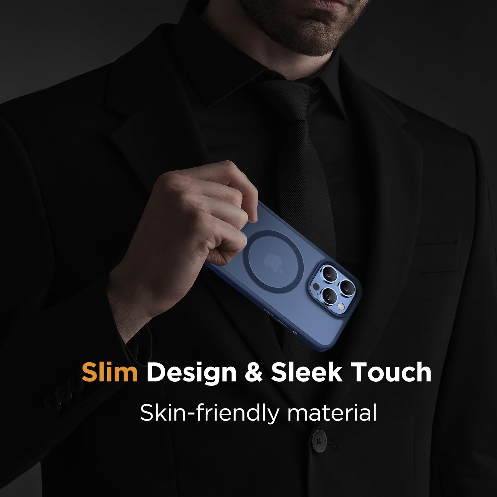 Foto 8 pulgar | Funda Para Teléfono Miracase Magnetic Series Para Iphone 16 Pro, Color Azul Oscuro - Venta Internacional.
