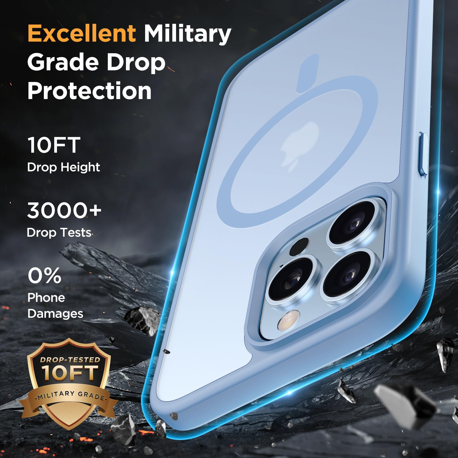 Foto 6 pulgar | Funda De Teléfono Miracase Magnetic Series Para Iphone 13 Pro Max - Venta Internacional.