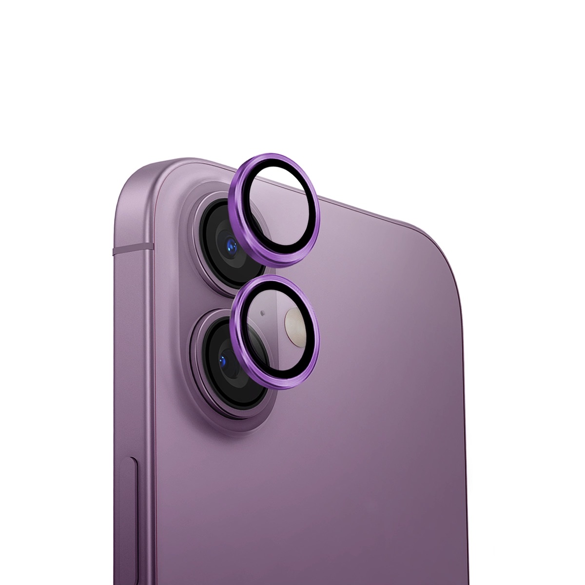 Foto 1 | Protector De Lentes Para Iphone 16 | Iphone 16 Plus Rosa Uva Aluguard De Optix
