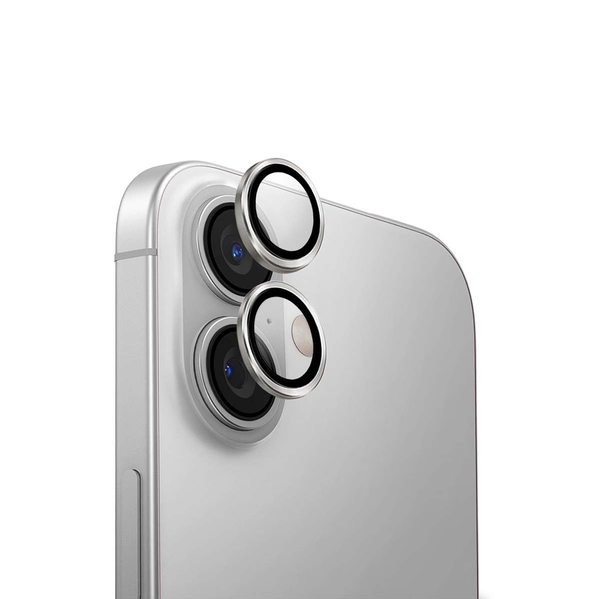 Foto 1 | Protector De Lentes Para Iphone 16 | Iphone 16 Plus Plateado Aluguard De Optix