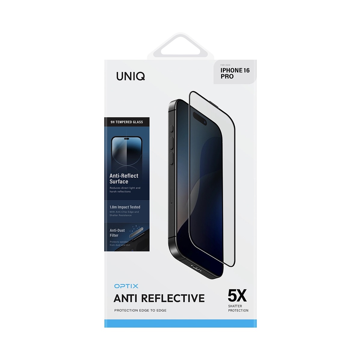 Foto 3 pulgar | Protector De Pantalla Para Iphone 16 Pro Anti-reflective De Optix