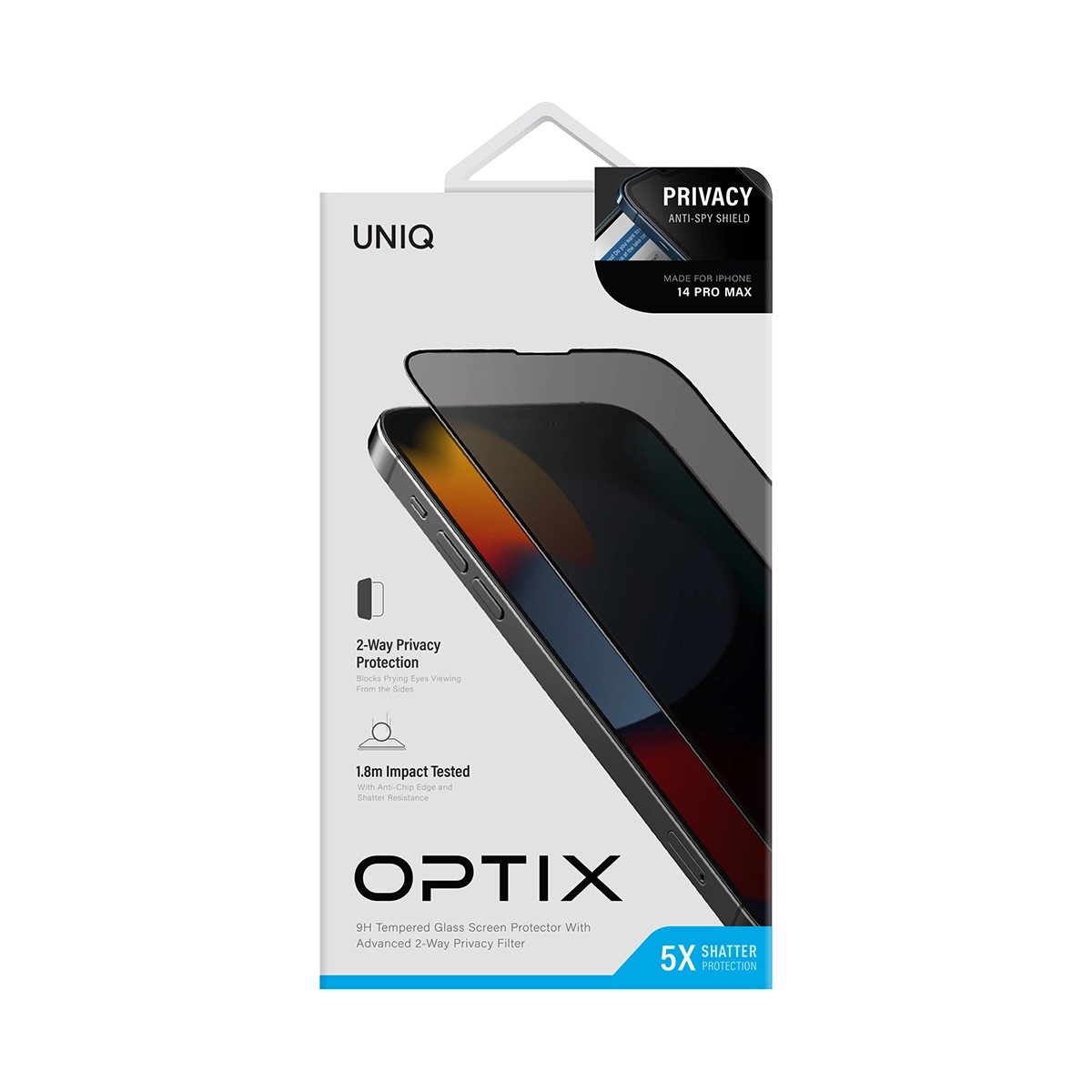Foto 7 pulgar | Protector De Pantalla Para Iphone 14 Pro Max Privacy De Optix