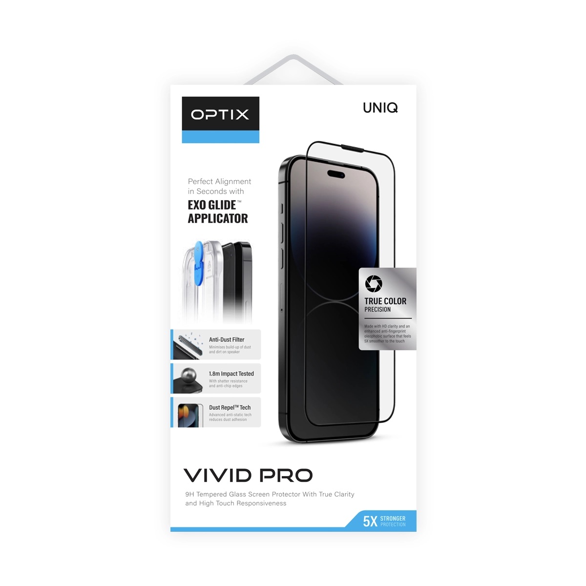 Foto 6 pulgar | Protector De Pantalla Para Iphone 14 Plus | Iphone 13 Pro Max Vivid Pro De Optix