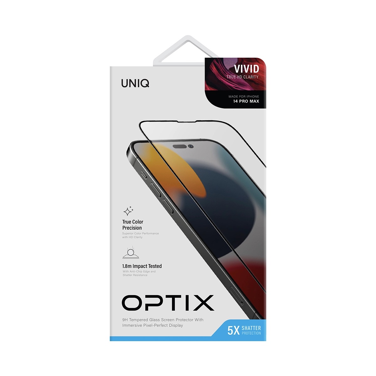 Foto 7 pulgar | Protector De Pantalla Para Iphone 14 Pro Max Vivid De Optix