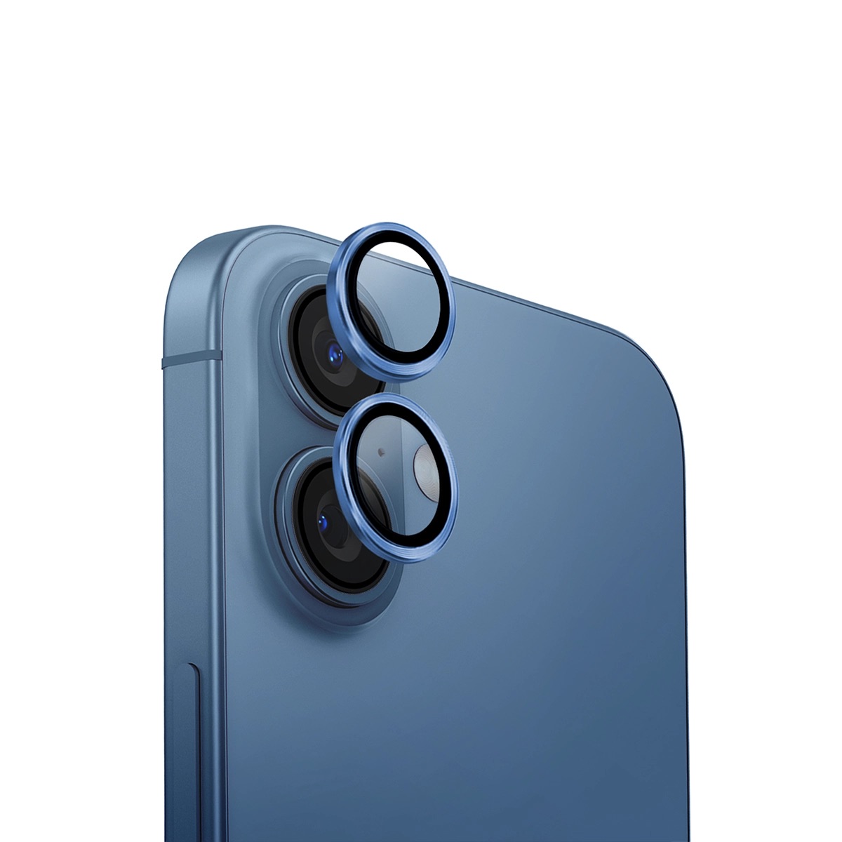Foto 2 pulgar | Protector De Lentes Para Iphone 16 | Iphone 16 Plus Azul Perla Aluguard De Optix