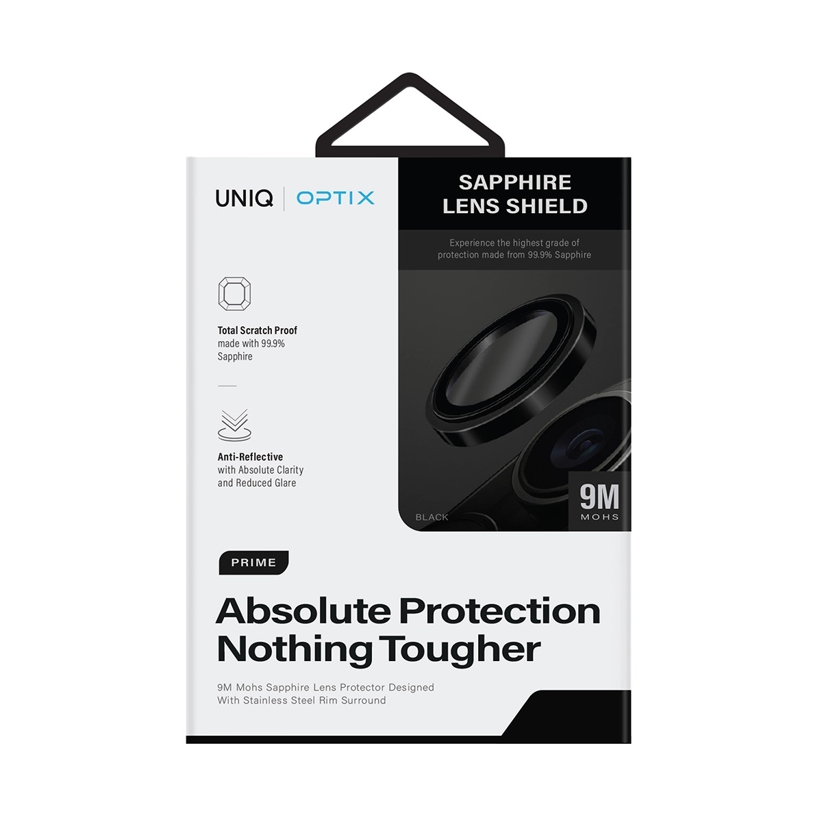 Foto 3 pulgar | Protector De Lentes Para Iphone 15 Pro Max Transparente | Negro Sapphire De Optix