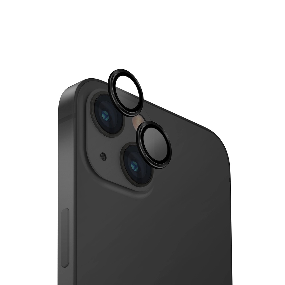 Foto 2 pulgar | Protector De Lentes Para Iphone 15 | Iphone 15 Plus Transparente | Negro Clear | Aluminium De Optix