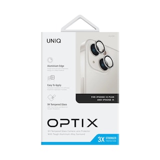 Foto 2 | Protector De Lentes Para Iphone 14 | Iphone 14 Plus Transparente | Plateado Clear | Aluminium De Optix