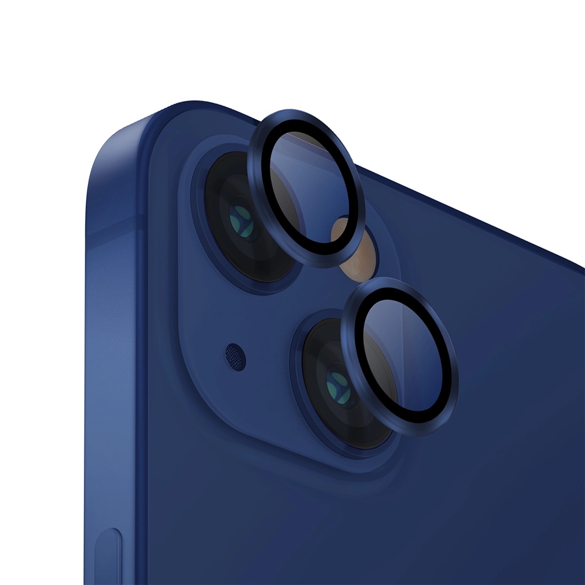 Protector De Lentes Para Iphone 14 | Iphone 14 Plus Transparente | Azul Claro Clear | Aluminium De Optix
