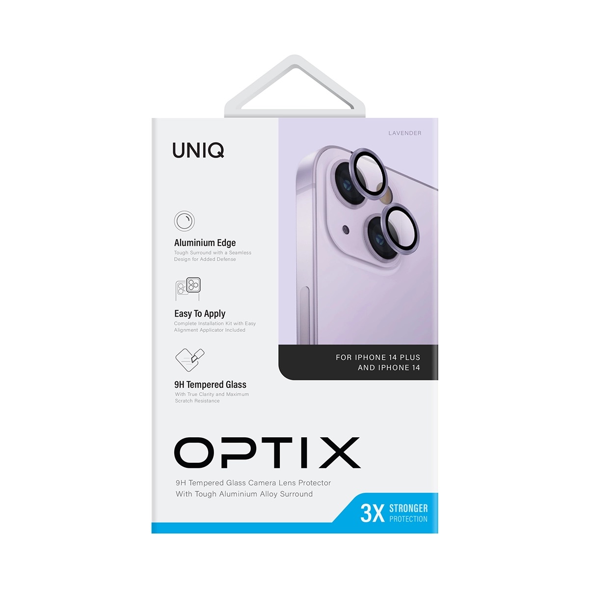 Foto 3 pulgar | Protector De Lentes Para Iphone 14 | Iphone 14 Plus Transparente | Lila Clear | Aluminium De Optix
