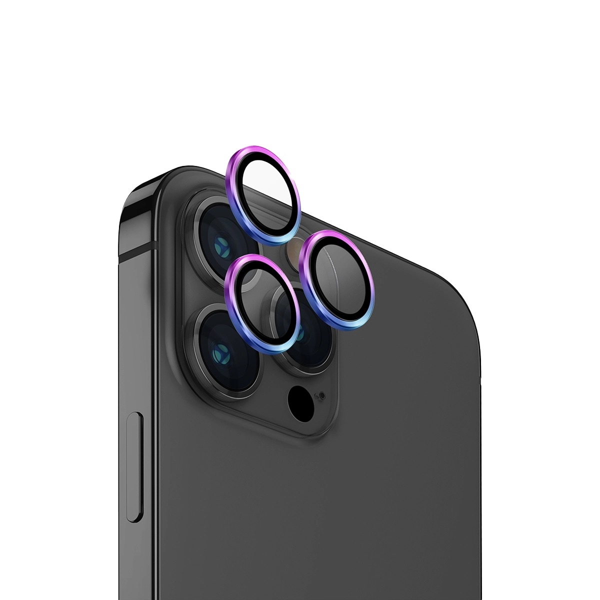 Foto 2 pulgar | Protector De Lentes Para Iphone 15 Pro Transparente | Tornasol Clear | Aluminium De Optix