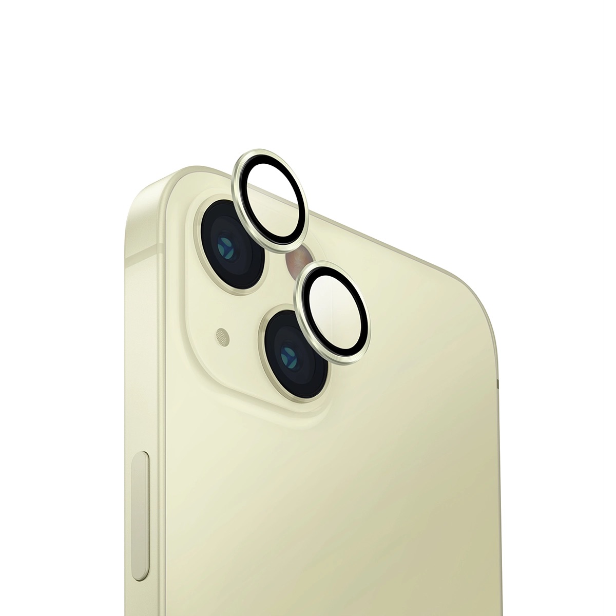 Foto 2 pulgar | Protector De Lentes Para Iphone 15 | Iphone 15 Plus Transparente | Amarillo Clear | Aluminium De Optix