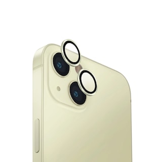 Foto 1 | Protector De Lentes Para Iphone 15 | Iphone 15 Plus Transparente | Amarillo Clear | Aluminium De Optix