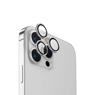 Foto 1 | Protector De Lentes Para Iphone 15 Pro Max Transparente | Plateado Clear | Aluminium De Optix