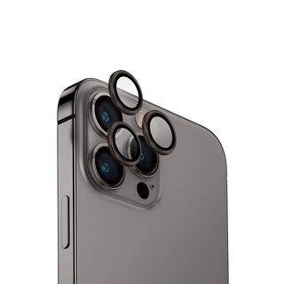 Foto 1 | Protector De Lentes Para Iphone 15 Pro Max Transparente | Gris Metálico Clear | Aluminium De Optix