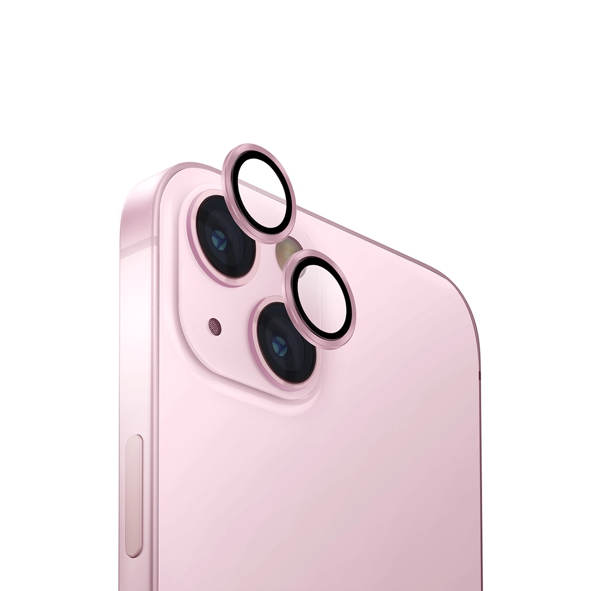 Foto 2 pulgar | Protector De Lentes Para Iphone 15 | Iphone 15 Plus Transparente | Rosa Clear | Aluminium De Optix
