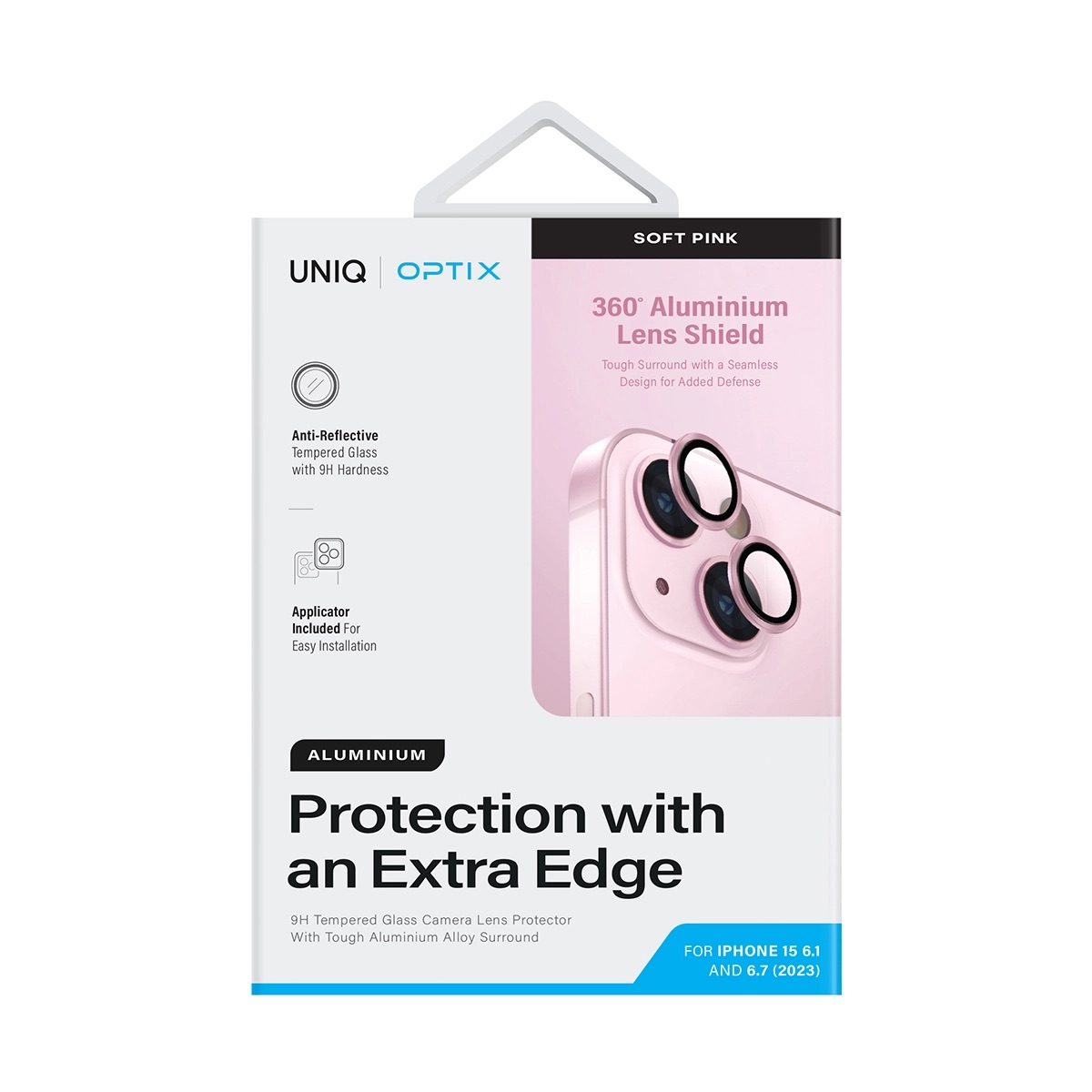 Foto 3 pulgar | Protector De Lentes Para Iphone 15 | Iphone 15 Plus Transparente | Rosa Clear | Aluminium De Optix