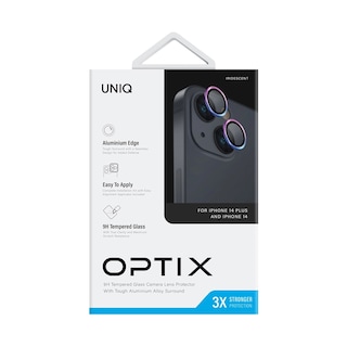 Foto 2 | Protector De Lentes Para Iphone 14 | Iphone 14 Plus Transparente | Tornasol Clear | Aluminium De Optix