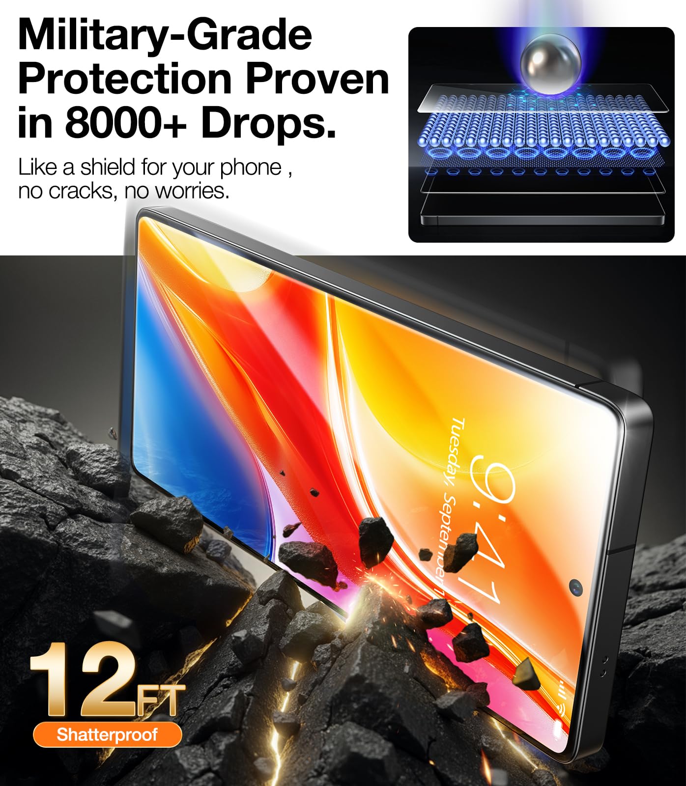 Foto 4 pulgar | Protector De Pantalla Torras Para Samsung Galaxy S25 Ultra, Paquete De 2 - Venta Internacional.