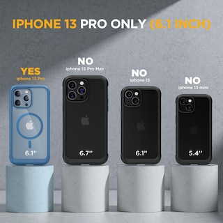 Foto 2 | Funda De Teléfono Miracase Magnetic Glass Para Iphone 13 Pro Capri Blue - Venta Internacional.