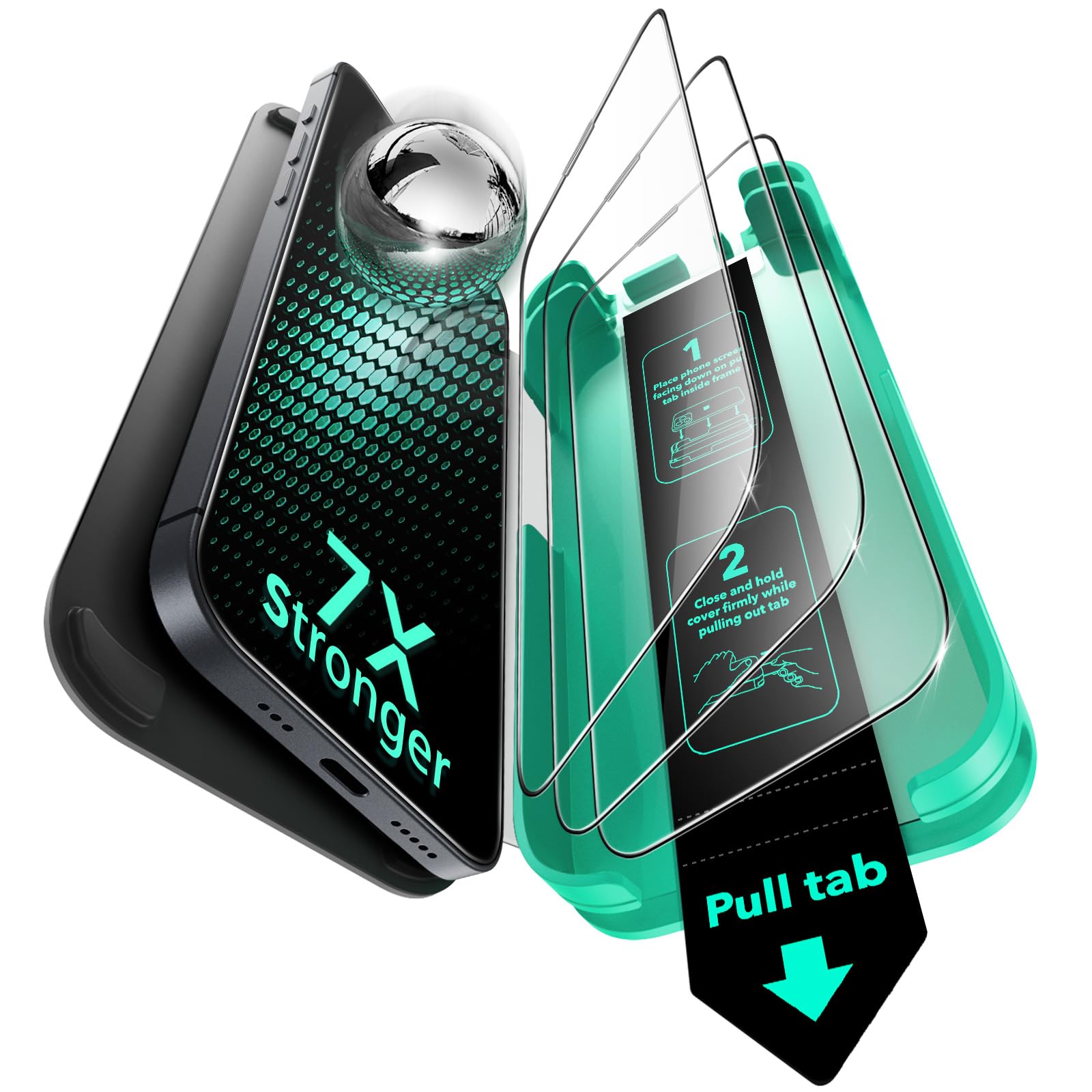 Foto 2 pulgar | Protector De Pantalla Esr Para Iphone 14 Plus/13 Pro Max, Paquete De 3 - Venta Internacional.
