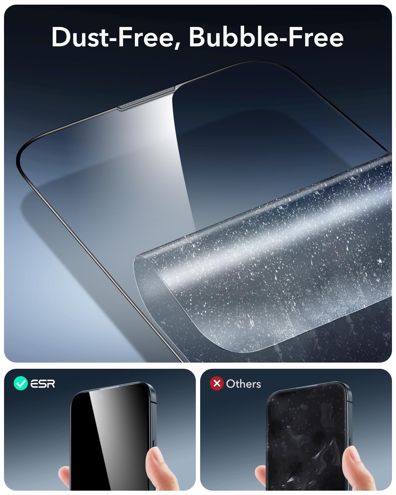 Foto 5 pulgar | Protector De Pantalla Esr Para Iphone 14 Plus/13 Pro Max, Paquete De 3 - Venta Internacional.