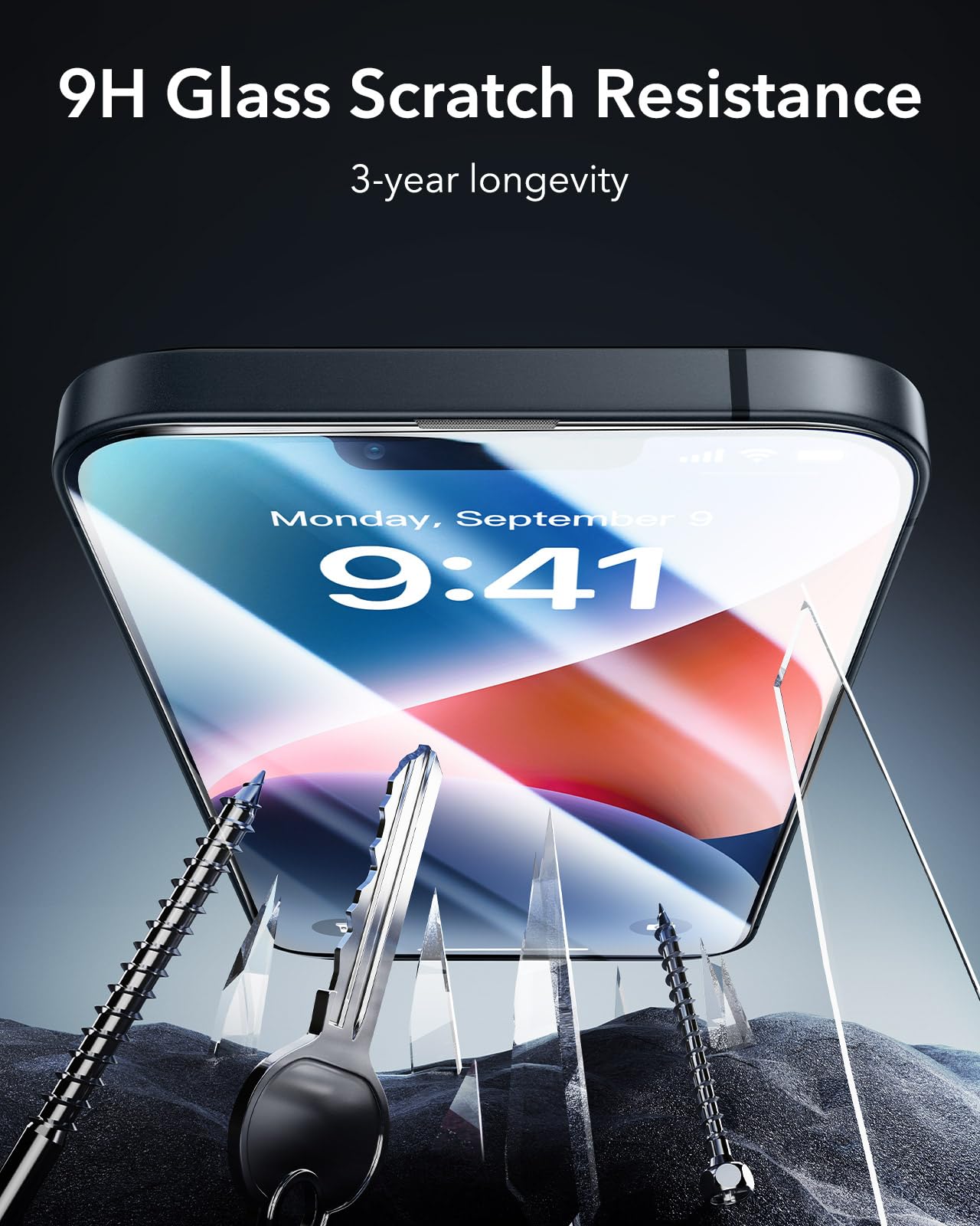 Foto 7 | Protector De Pantalla Esr Para Iphone 14 Plus/13 Pro Max, Paquete De 3 - Venta Internacional.
