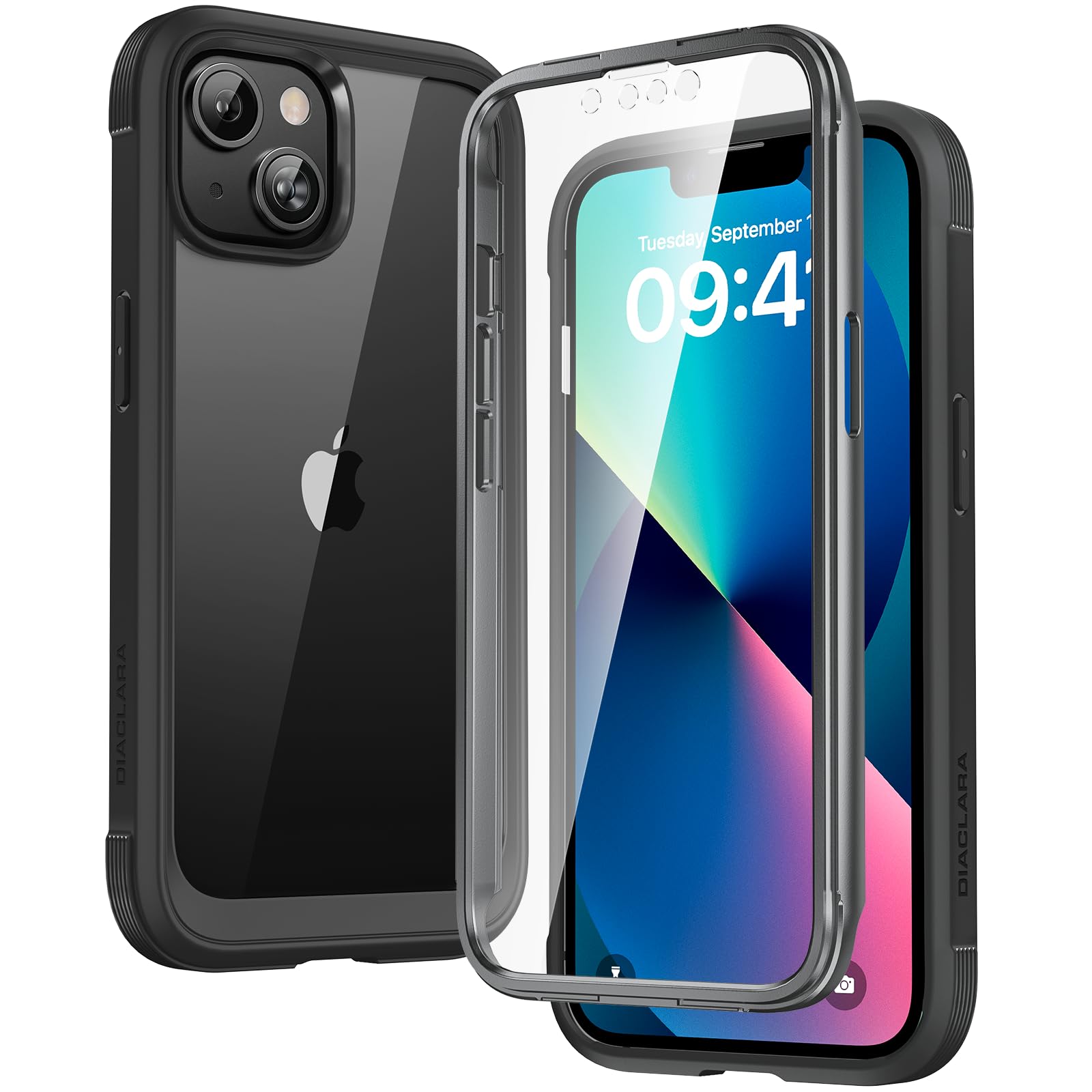 Foto 2 pulgar | Funda De Teléfono Diaclara Diseñada Para Iphone 13 6.1 De Cuerpo Completo - Venta Internacional.