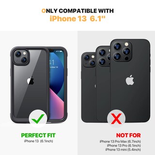 Foto 7 | Funda De Teléfono Diaclara Diseñada Para Iphone 13 6.1 De Cuerpo Completo - Venta Internacional.