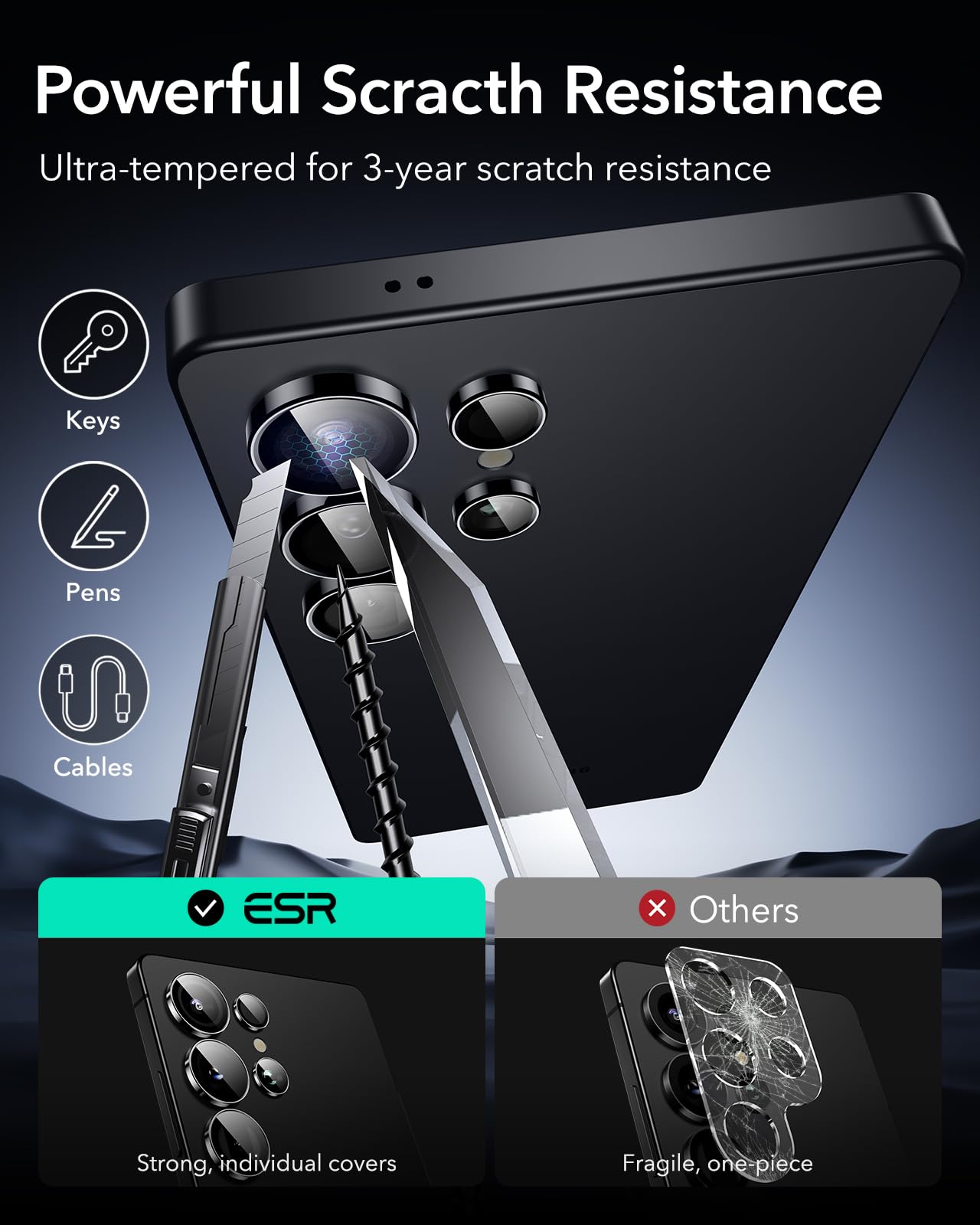 Foto 8 pulgar | Protector De Lente De Cámara Esr Para Samsung Galaxy S25 Ultra - Venta Internacional.
