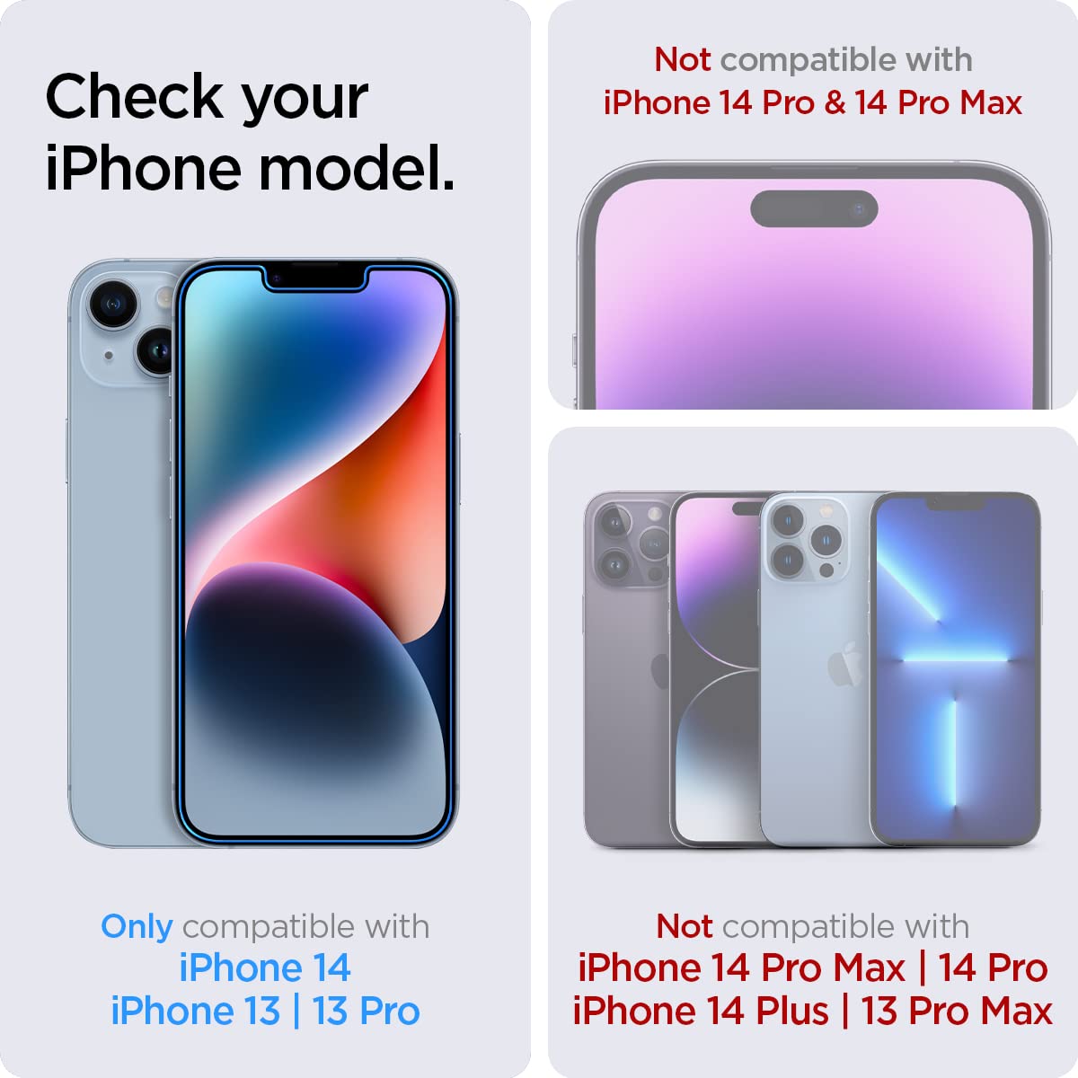 Foto 3 pulgar | Protector de Pantalla Spigen para iPhone 14/13 Pro - Venta Internacional