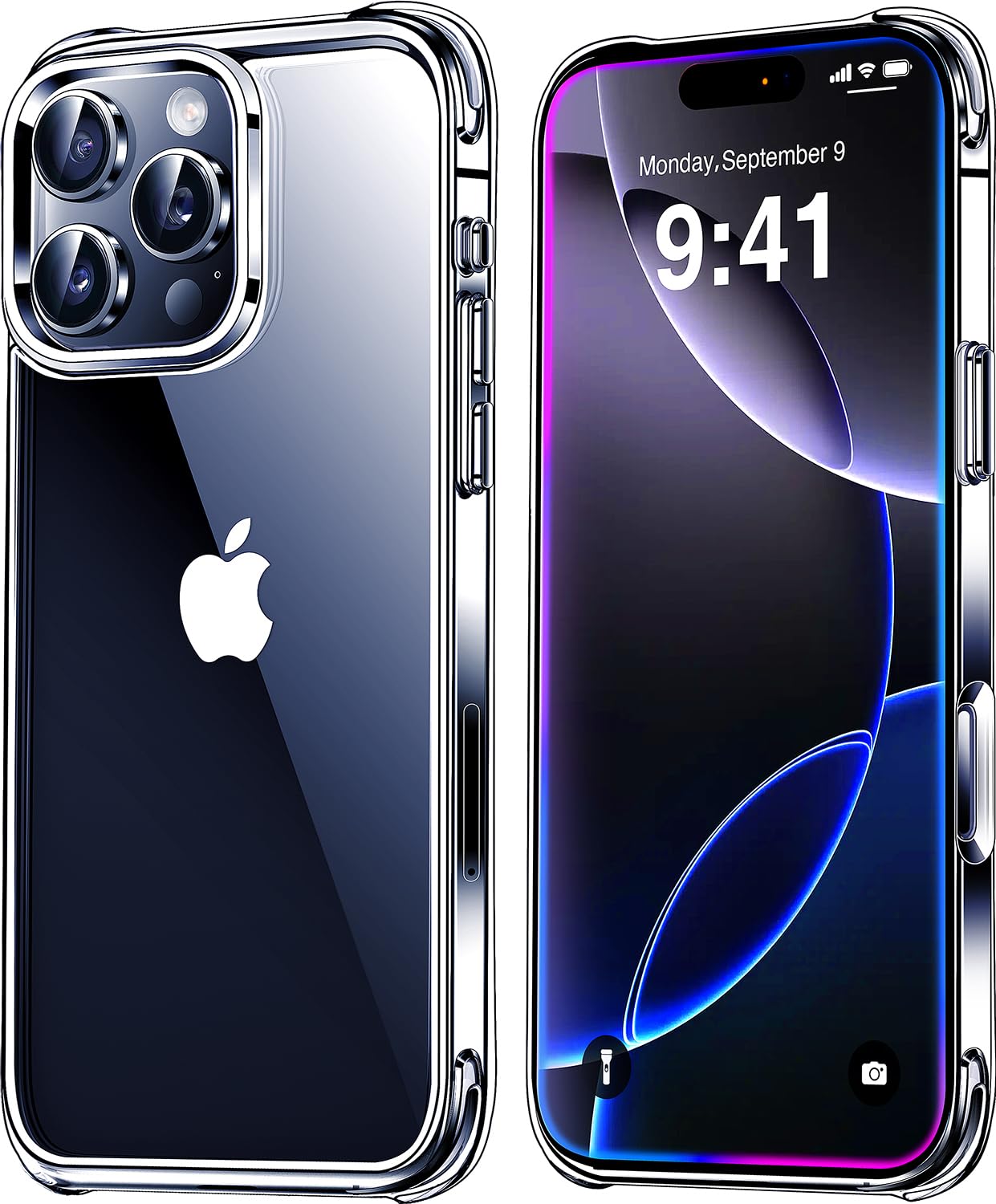 Foto 2 pulgar | Funda Mkeke Para Iphone 16 Pro, Transparente, A Prueba De Golpes [2024] - Venta Internacional.