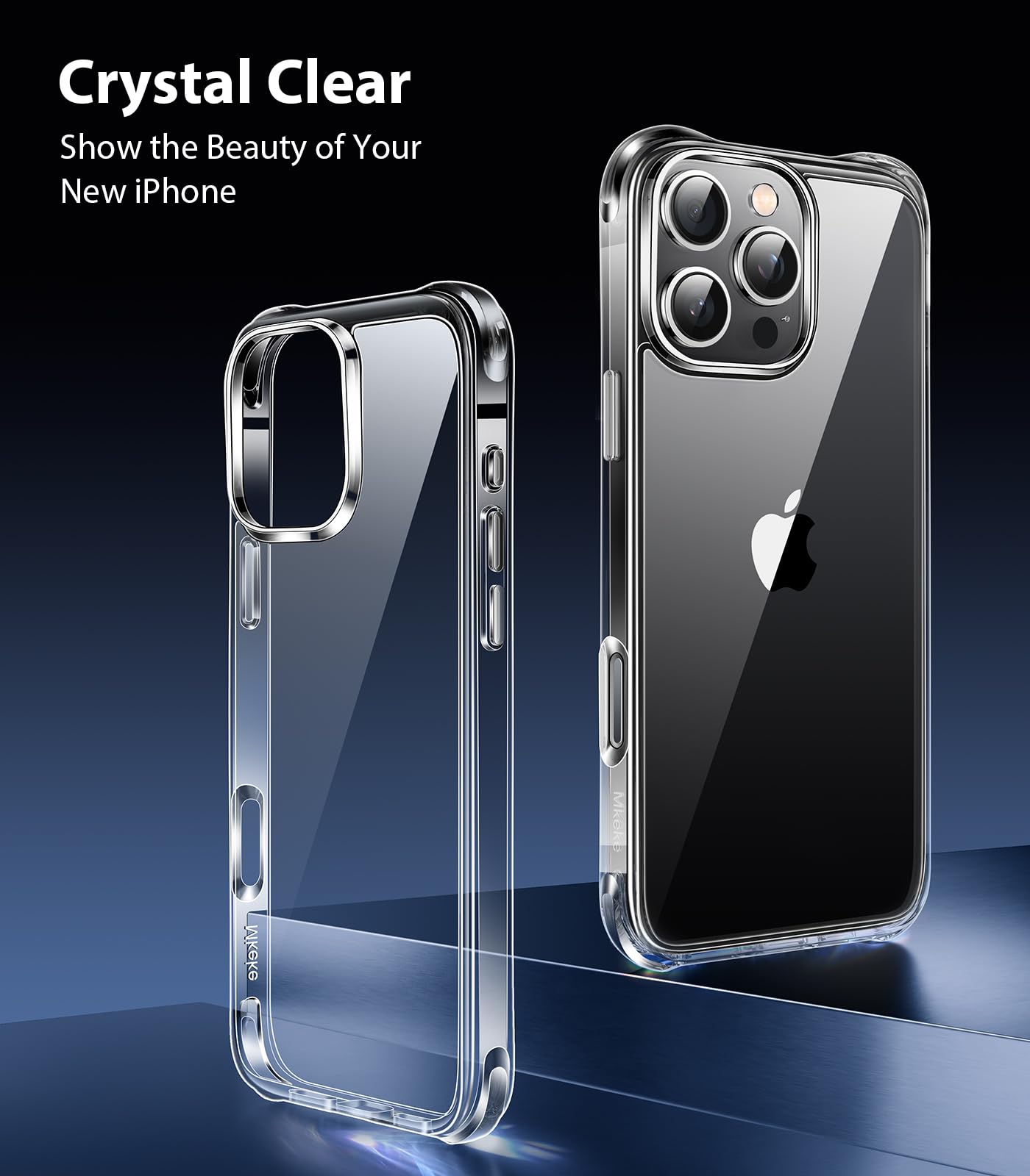 Foto 4 pulgar | Funda Mkeke Para Iphone 16 Pro, Transparente, A Prueba De Golpes [2024] - Venta Internacional.