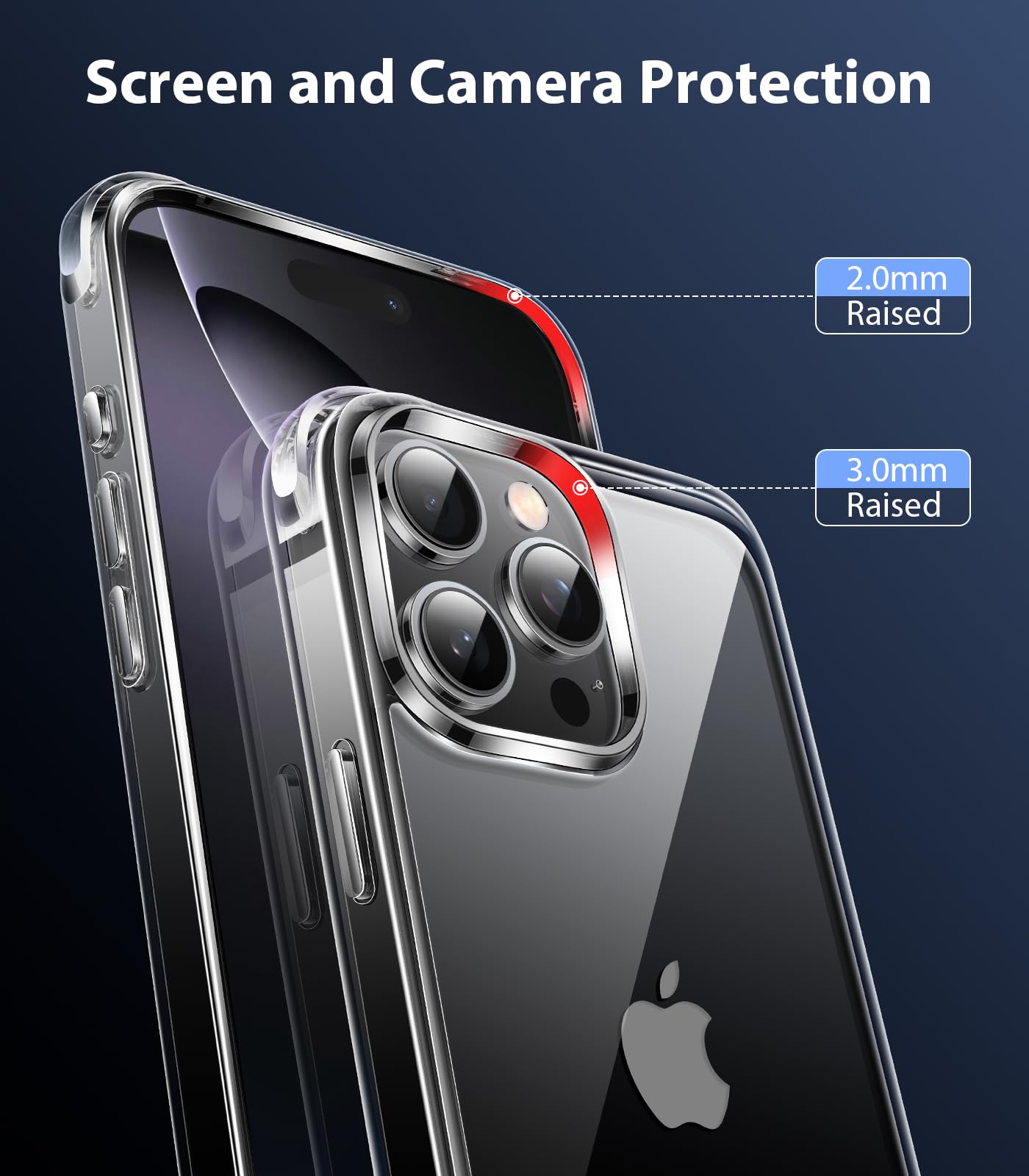 Foto 6 pulgar | Funda Mkeke Para Iphone 16 Pro, Transparente, A Prueba De Golpes [2024] - Venta Internacional.