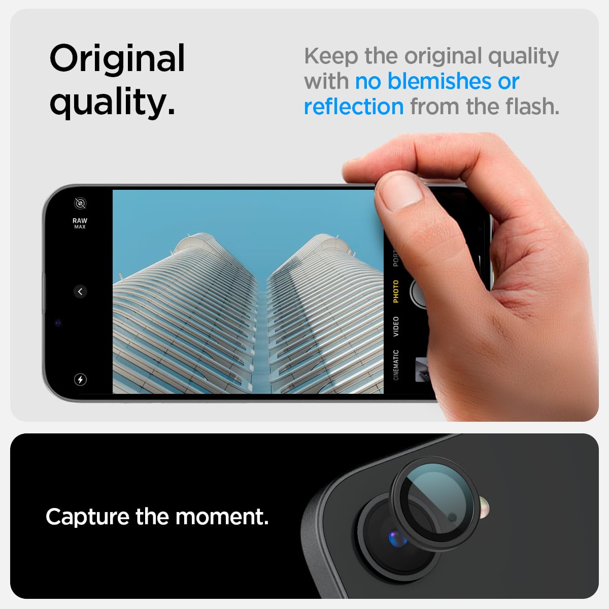 Foto 4 pulgar | Protector De Pantalla Para Lente De Cámara Spigen Glastr Optik Pro Iphone 16e - Venta Internacional.