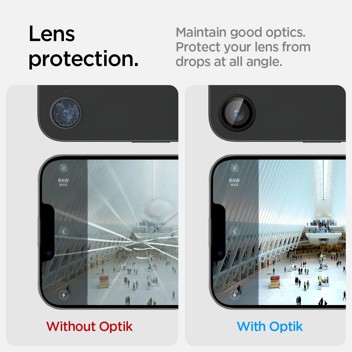 Foto 6 pulgar | Protector De Pantalla Para Lente De Cámara Spigen Glastr Optik Pro Iphone 16e - Venta Internacional.
