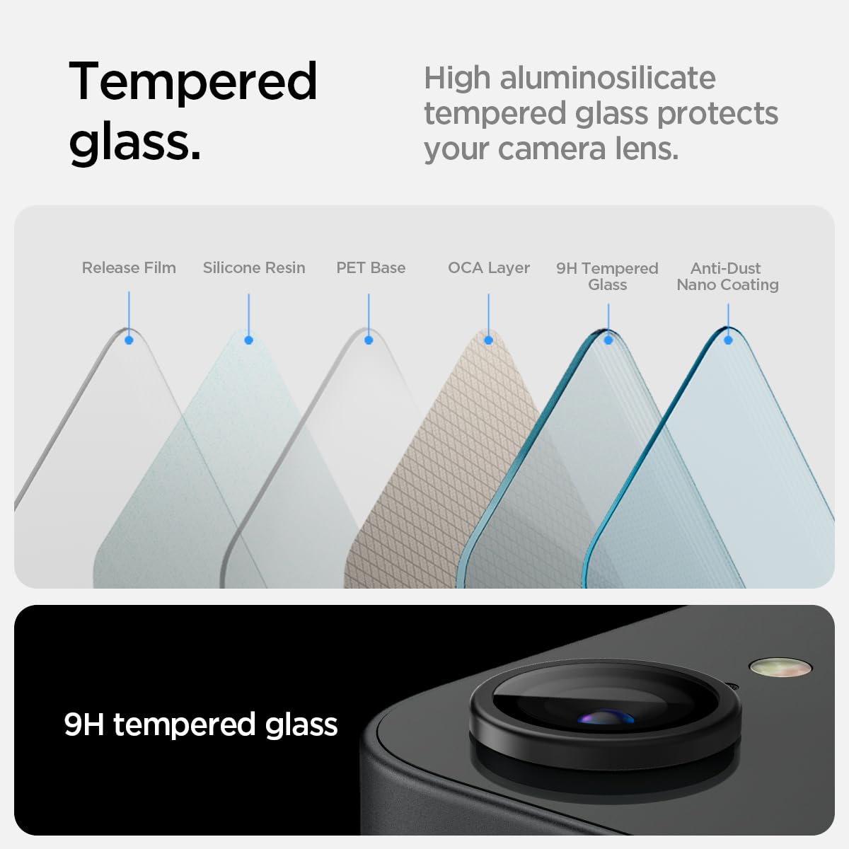 Foto 7 pulgar | Protector De Pantalla Para Lente De Cámara Spigen Glastr Optik Pro Iphone 16e - Venta Internacional.