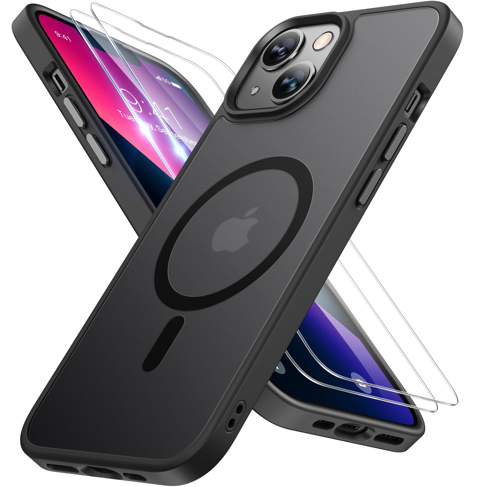 Foto 2 pulgar | Funda De Teléfono Miracase Magnetic Series Para Iphone 13 Graphite - Venta Internacional.