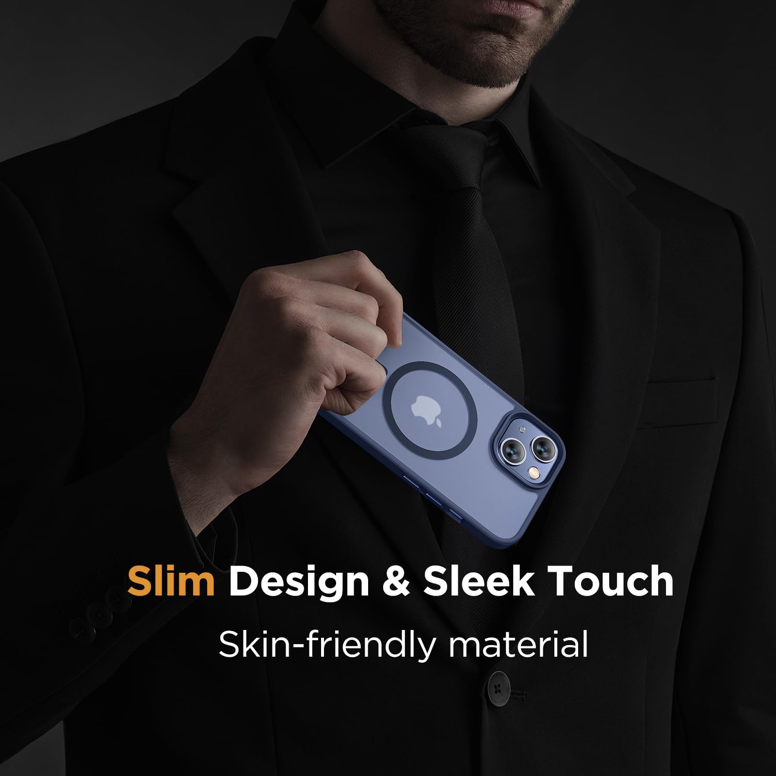 Foto 8 pulgar | Funda Para Teléfono Miracase Magnetic Series Para Iphone 14, Color Azul Oscuro - Venta Internacional.