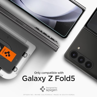 Foto 3 | Protector De Pantalla Spigen Glastar Ez Fit Galaxy Z Fold 5 - Venta Internacional.