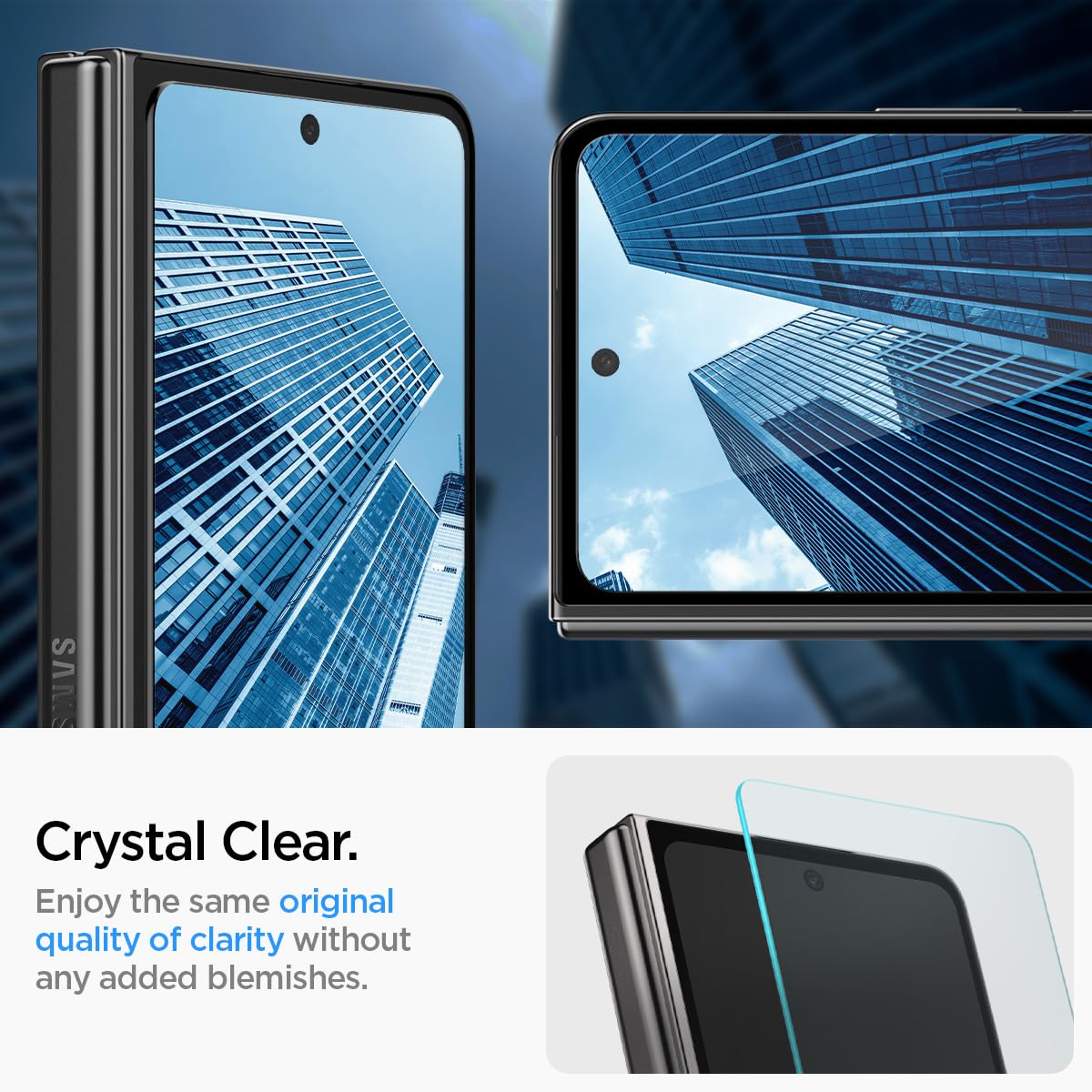 Foto 8 pulgar | Protector De Pantalla Spigen Glastar Ez Fit Galaxy Z Fold 5 - Venta Internacional.
